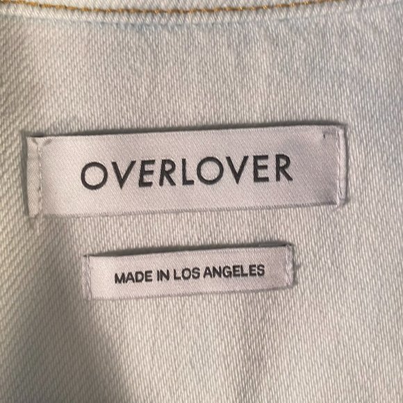 OVERLOVER LA LIGHT DENIM TIE DYE CUFF SHIRT (L) - Picture 5 of 9